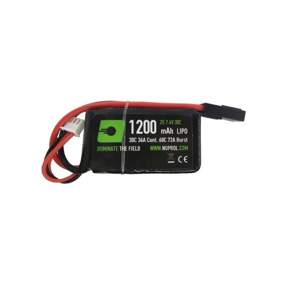 7.4V LiPo 1200mAh 30C PEQ 15 Micro type Mini Tamiya