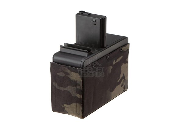 G&G CM16 LMG Drum Mag without Battery 2500rds Multicam Black