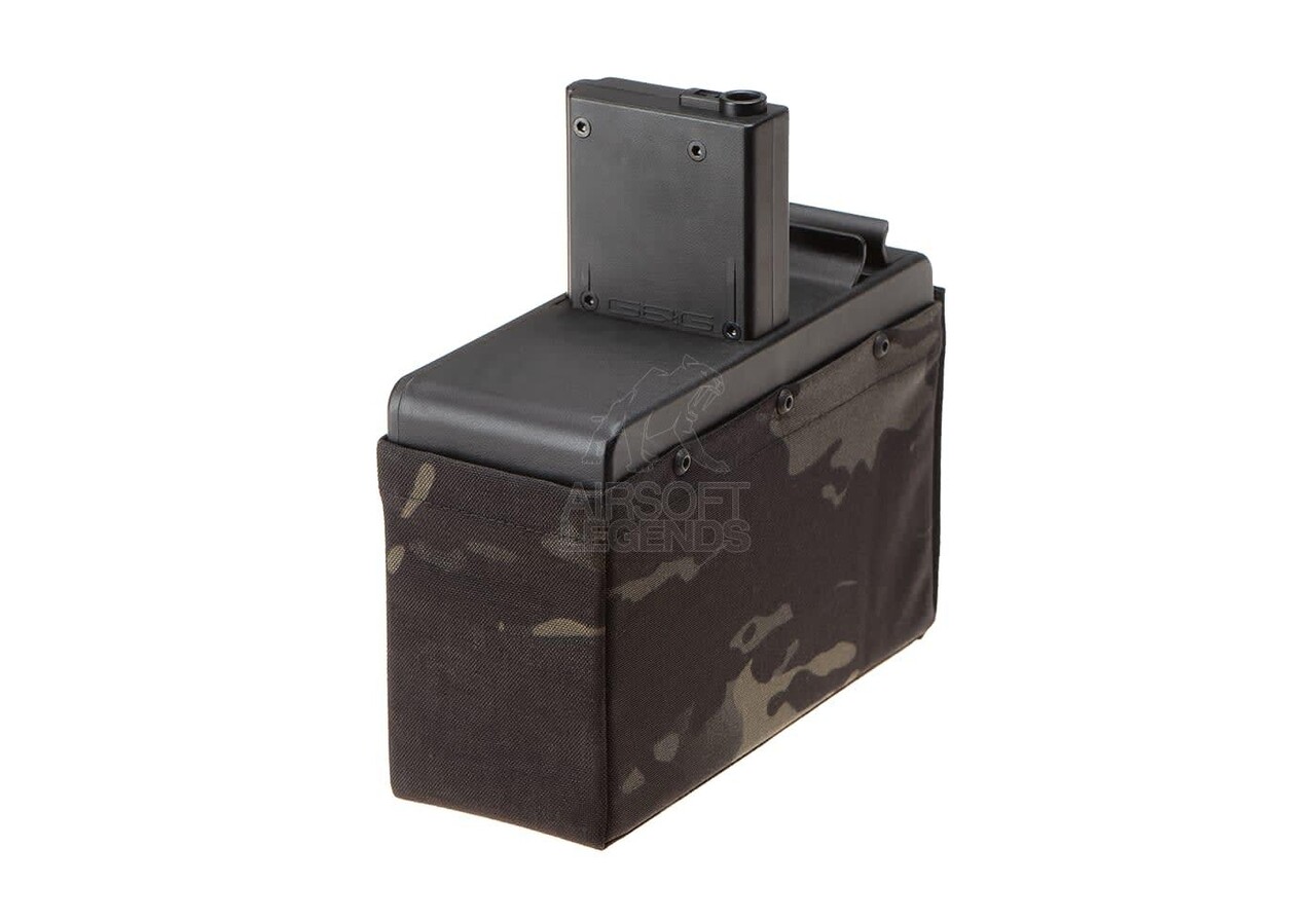 G&G CM16 LMG Drum Mag without Battery 2500rds Multicam Black