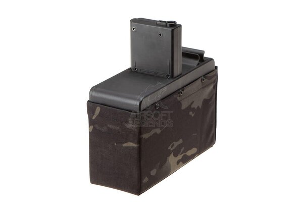 G&G CM16 LMG Drum Mag without Battery 2500rds Multicam Black