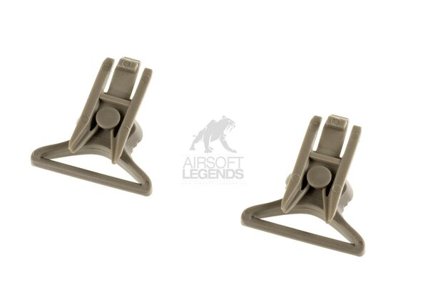 FMA Goggle Swivel Clips 36mm Foliage Green