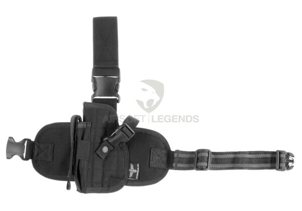 Invader Gear Dropleg Holster Left Handed Black