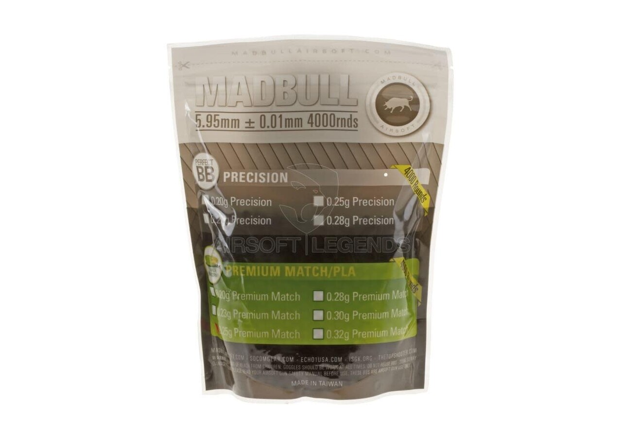 Madbull 0.25gr Bio Premium BB's 4000rds