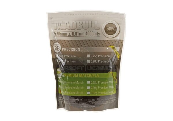Madbull 0.25gr Bio Premium BB's 4000rds