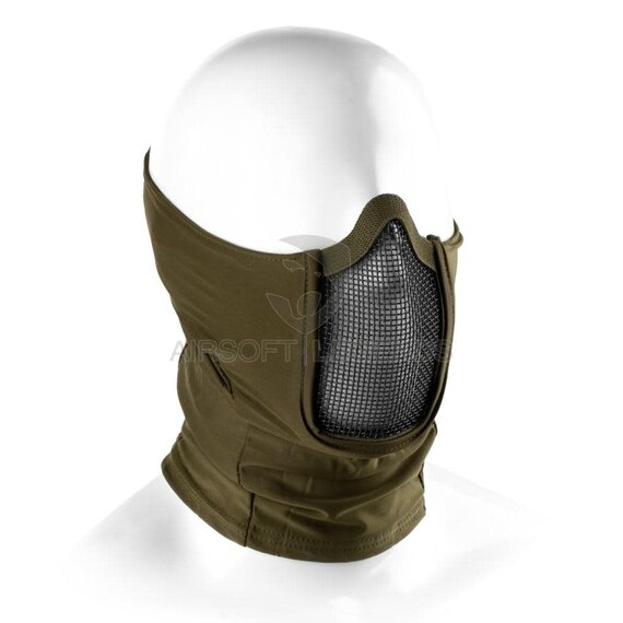 OneTigris Masque de Protection Visage Moitié en Maille d'acier + Moral