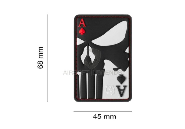 JTG Punisher Ace of Spades Rubber Patch