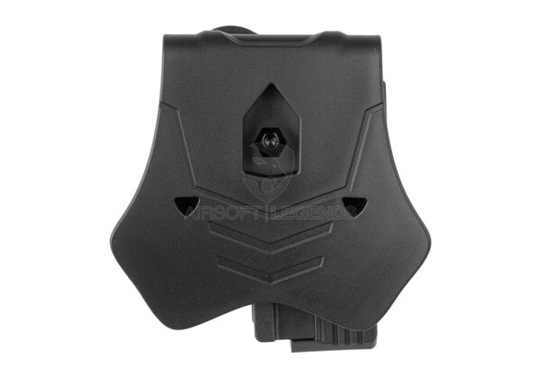 Amomax Universal Paddle Holster for Rail Pistols Black