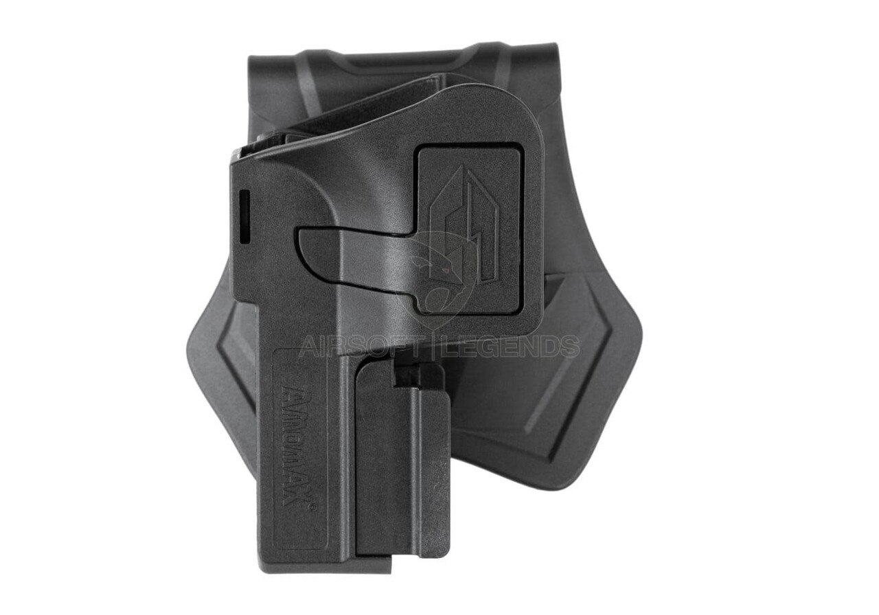 Amomax Universal Paddle Holster for Rail Pistols Black