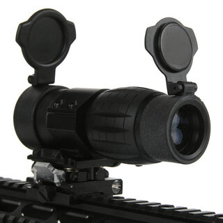 4X Magnifier Scope With Side Mount For 20mm Rail - Airsoft & Red Dot Zoom Optics