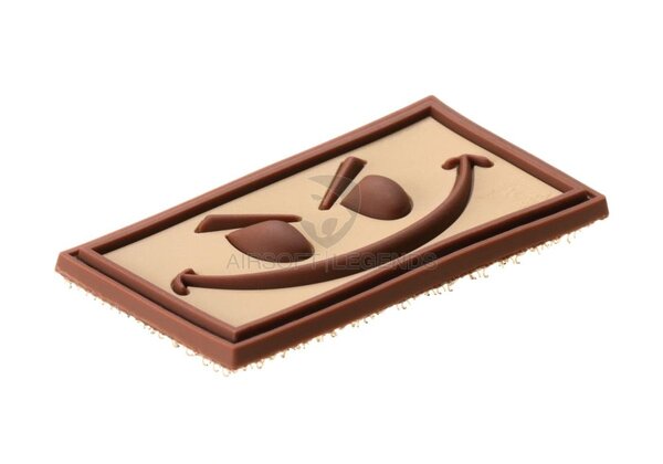 JTG Evil Smiley Rubber Patch Coyote JTG Evil Smiley Rubber Patch Coyote