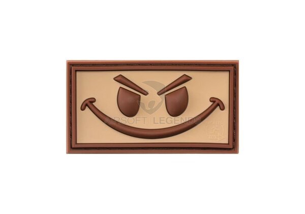 JTG Evil Smiley Rubber Patch Coyote JTG Evil Smiley Rubber Patch Coyote