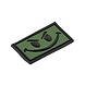 JTG Evil Smiley Rubber Patch OD Green JTG Evil Smiley Rubber Patch OD Green