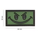 JTG Evil Smiley Rubber Patch OD Green JTG Evil Smiley Rubber Patch OD Green
