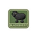 JTG Blacksheep Rubber Patch OD Green JTG Blacksheep Rubber Patch OD Green