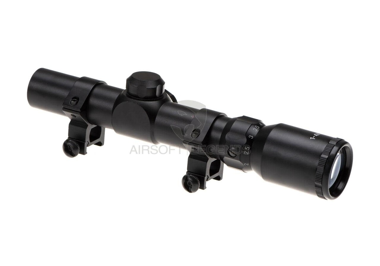 Aim-O 1-4x24 Tactical Scope Black Aim-O 1-4x24 Tactical Scope Black
