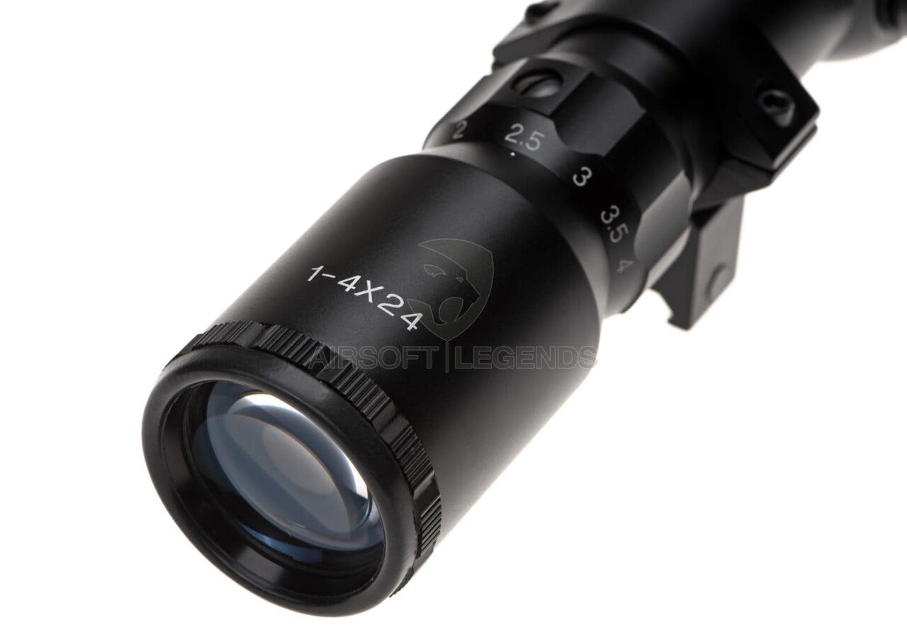 Aim-O 1-4x24 Tactical Scope Black Aim-O 1-4x24 Tactical Scope Black
