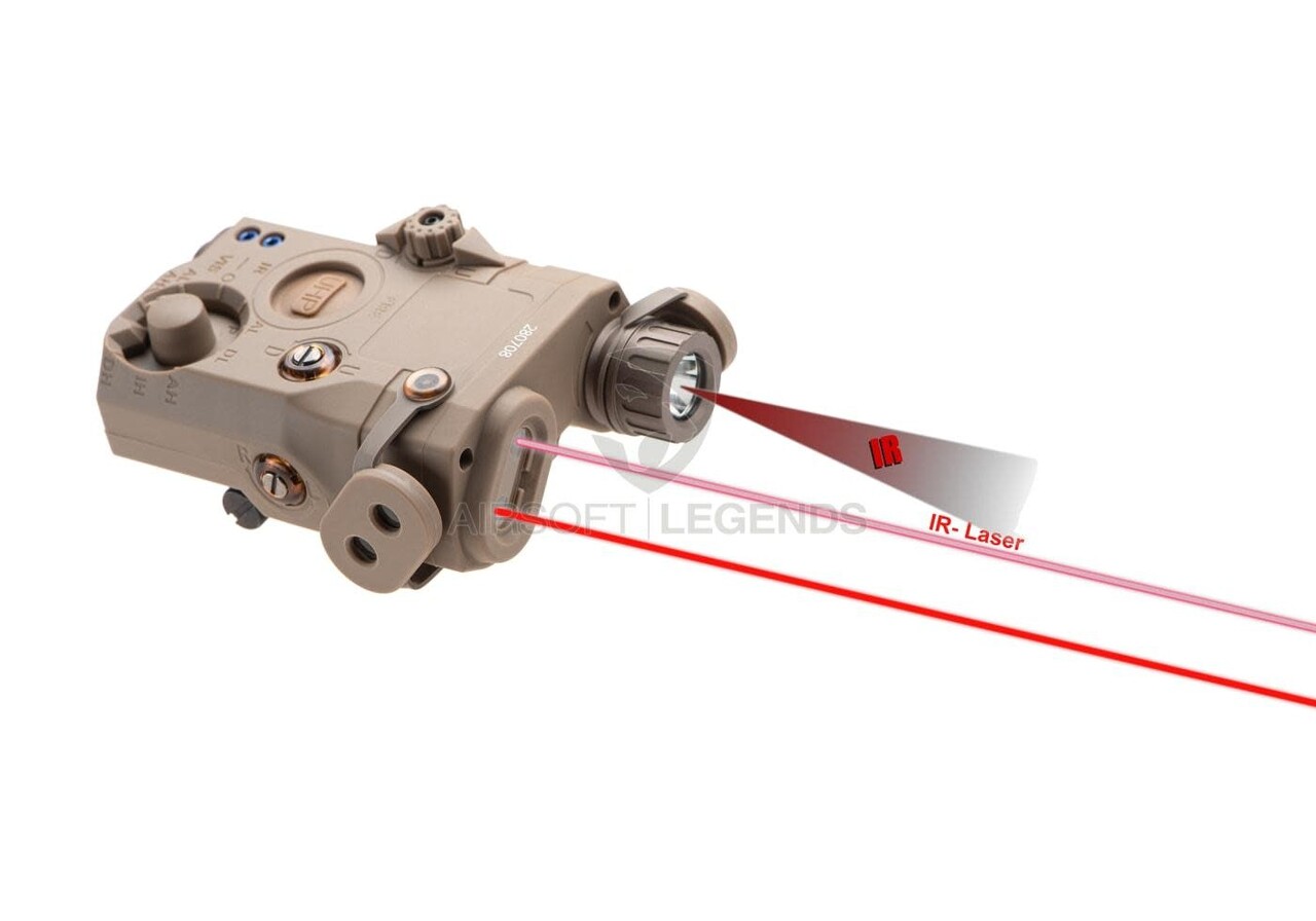 WADSN LA-5C UHP PEQ-15 Red Laser + IR Laser Dark Earth WADSN LA-5C UHP PEQ-15 Red Laser + IR Laser Dark Earth
