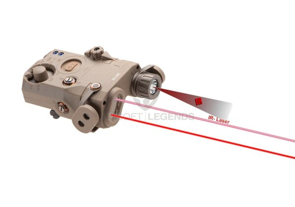 WADSN LA-5C UHP PEQ-15 Red Laser + IR Laser Dark Earth WADSN LA-5C UHP PEQ-15 Red Laser + IR Laser Dark Earth