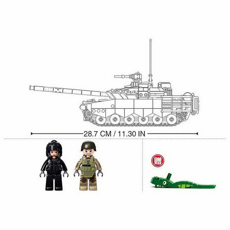 Sluban T-80 Tank M-38 B1178 Sluban T-80 Tank M-38 B1178