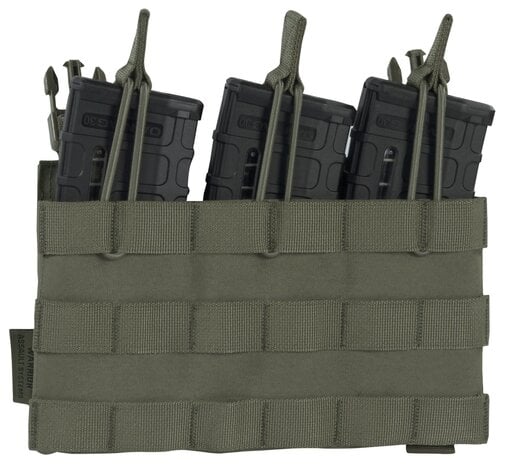 Warrior Assault Systems Triple Open Mag Pouch Ranger Green