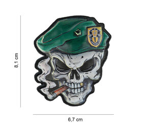 101Inc. Green Beret 3D Rubber Skull Patch