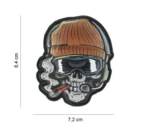 101Inc. Beanie Warrior 3D Rubber Skull Patch