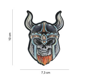 101Inc. Viking 3D Rubber Skull Patch