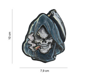 101Inc. Grim Reaper 3D Rubber Skull Patch