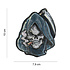 Grim Reaper 3D Rubber Skull Patch