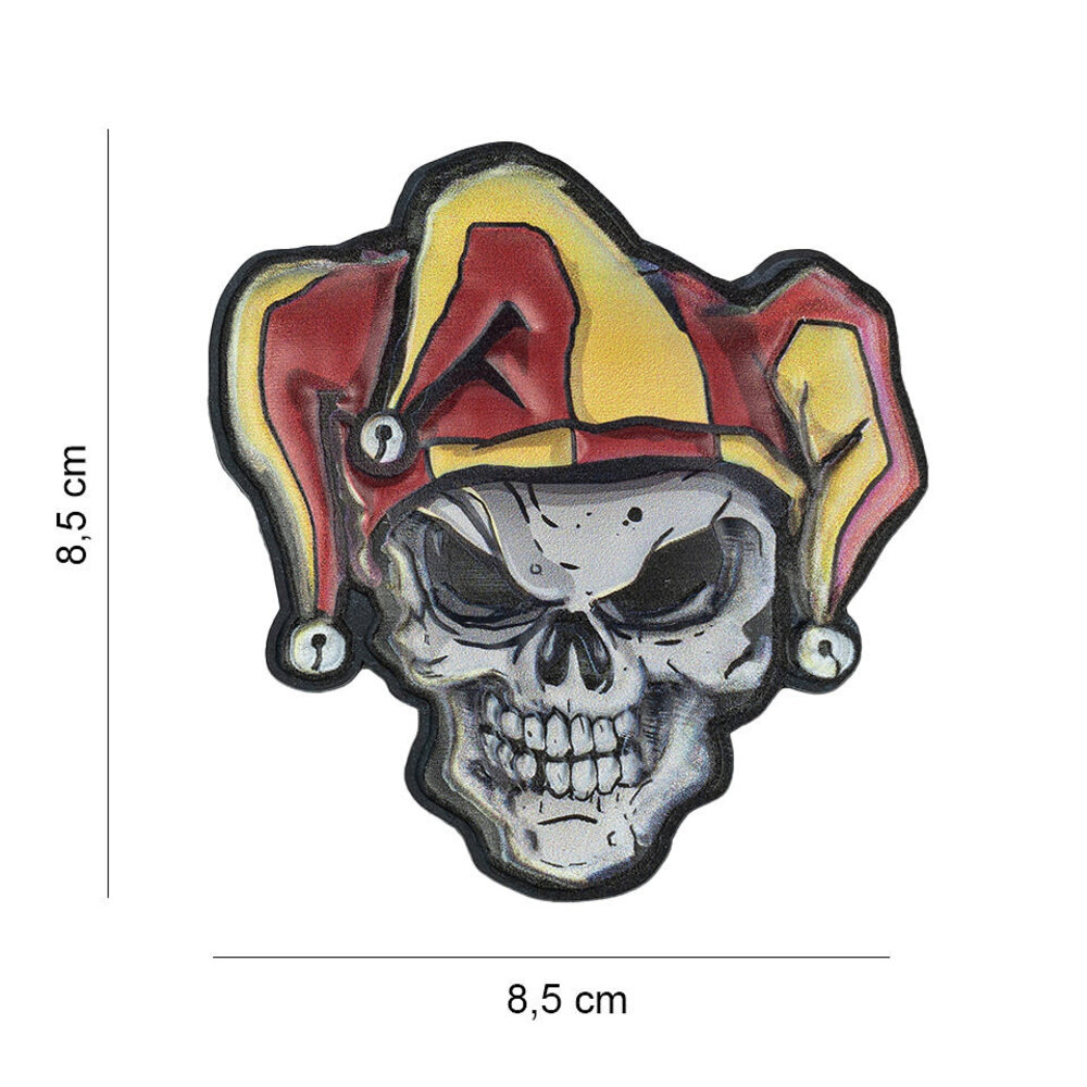 101Inc. The Joker 3D Rubber Skull Patch