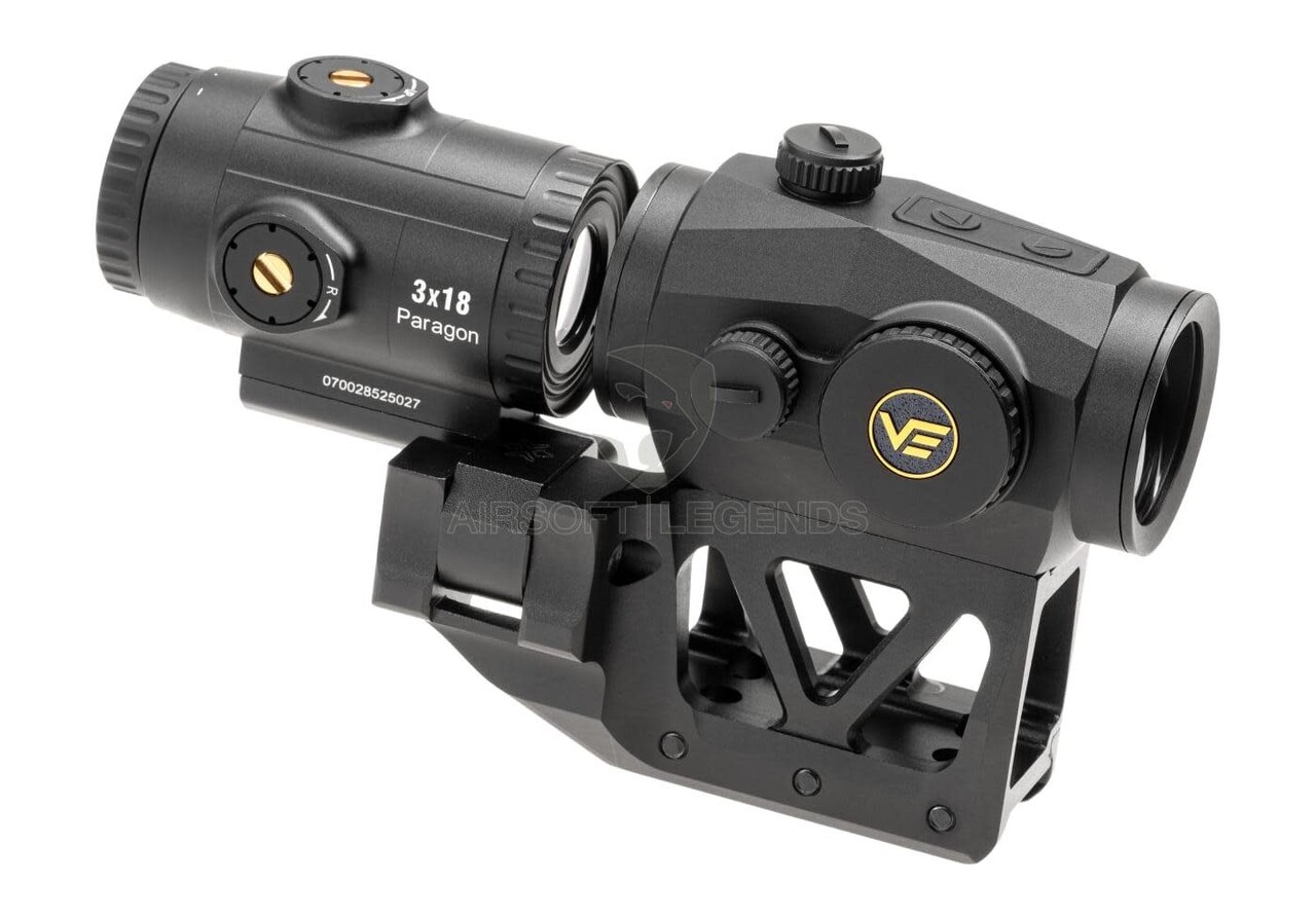 Vector Optics Scrapper 1x25 RDS with Paragon 3x Magnifier and One Piece Mount Black