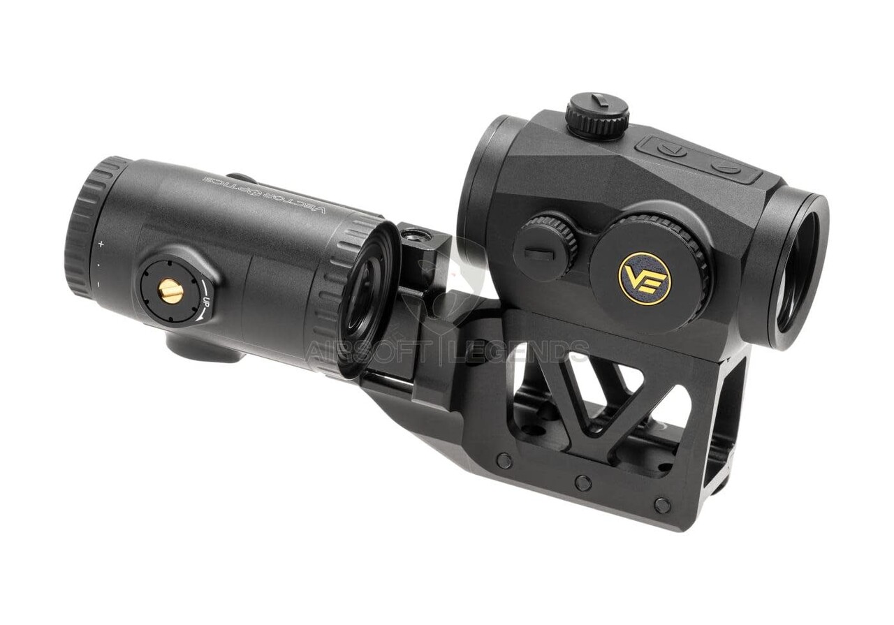 Vector Optics Scrapper 1x25 RDS with Paragon 3x Magnifier and One Piece Mount Black