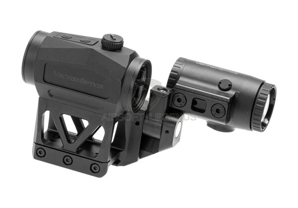 Vector Optics Scrapper 1x25 RDS with Paragon 3x Magnifier and One Piece Mount Black