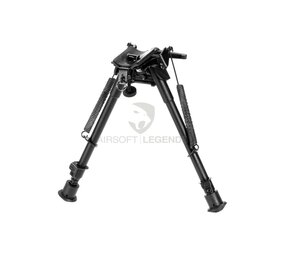 RokStad 9 Inch Swivel Spring Retractable Bipod Black