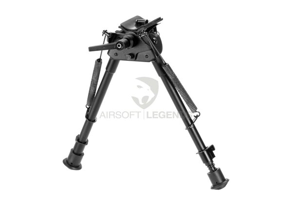 RokStad 9 Inch Swivel Spring Retractable Bipod Black