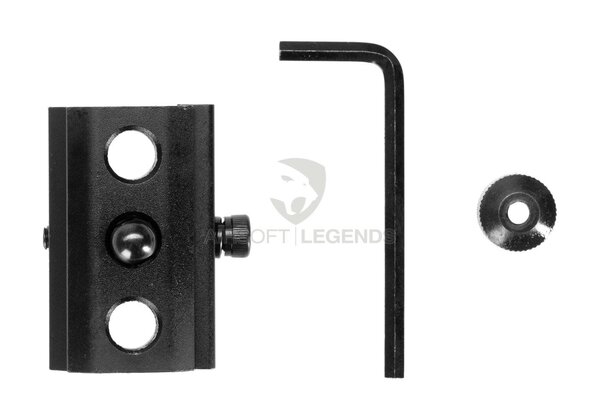 RokStad 9 Inch Swivel Spring Retractable Bipod Black