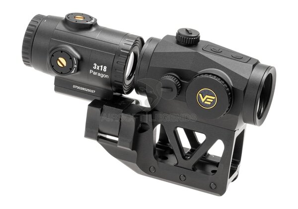 Vector Optics Scrapper 1x29 RDS with Paragon 3x Magnifier and One Piece Mount Black