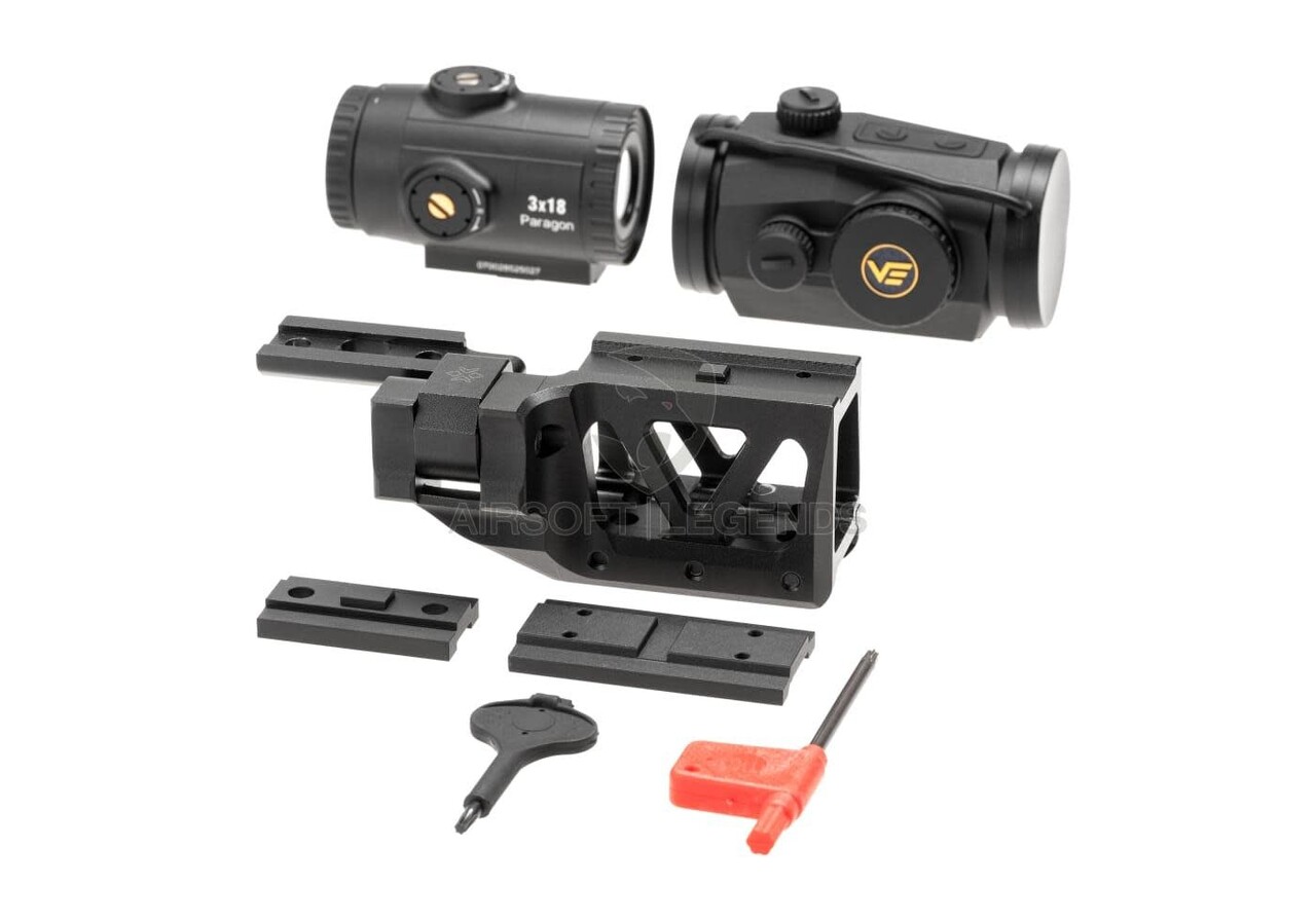 Vector Optics Scrapper 1x29 RDS with Paragon 3x Magnifier and One Piece Mount Black