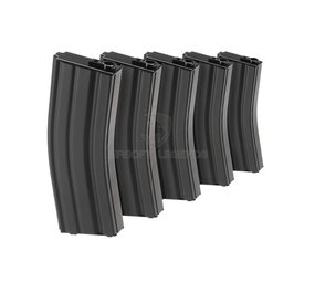 G&G M4 Midcap Magazine 125rds 5pcs Set Black