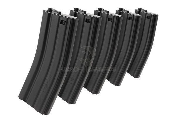 G&G M4 Midcap Magazine 125rds 5pcs Set Black
