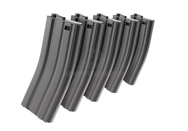 G&G M4 Midcap Magazine 125rds 5pcs Set  Grey