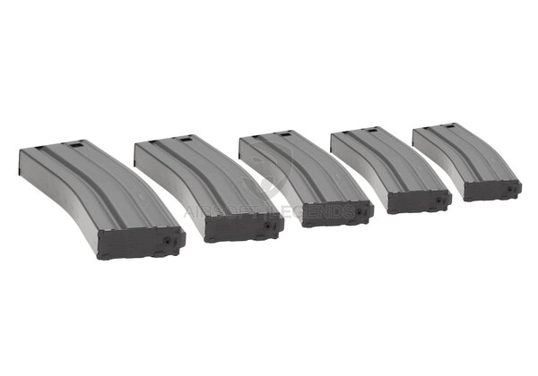 G&G M4 Midcap Magazine 125rds 5pcs Set  Grey