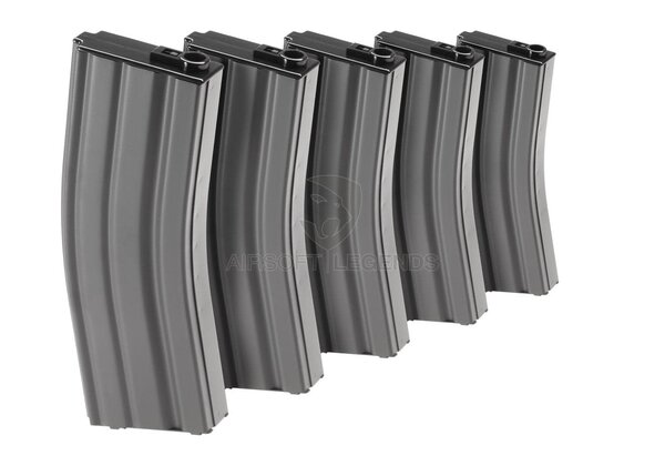 G&G M4 Midcap Magazine 125rds 5pcs Set  Grey