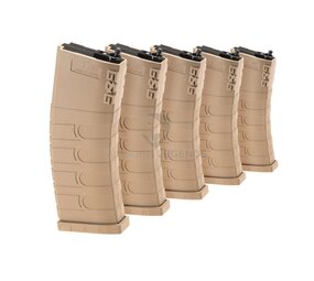 G&G M4 Midcap Magazine 120rds 5pcs Set Tan