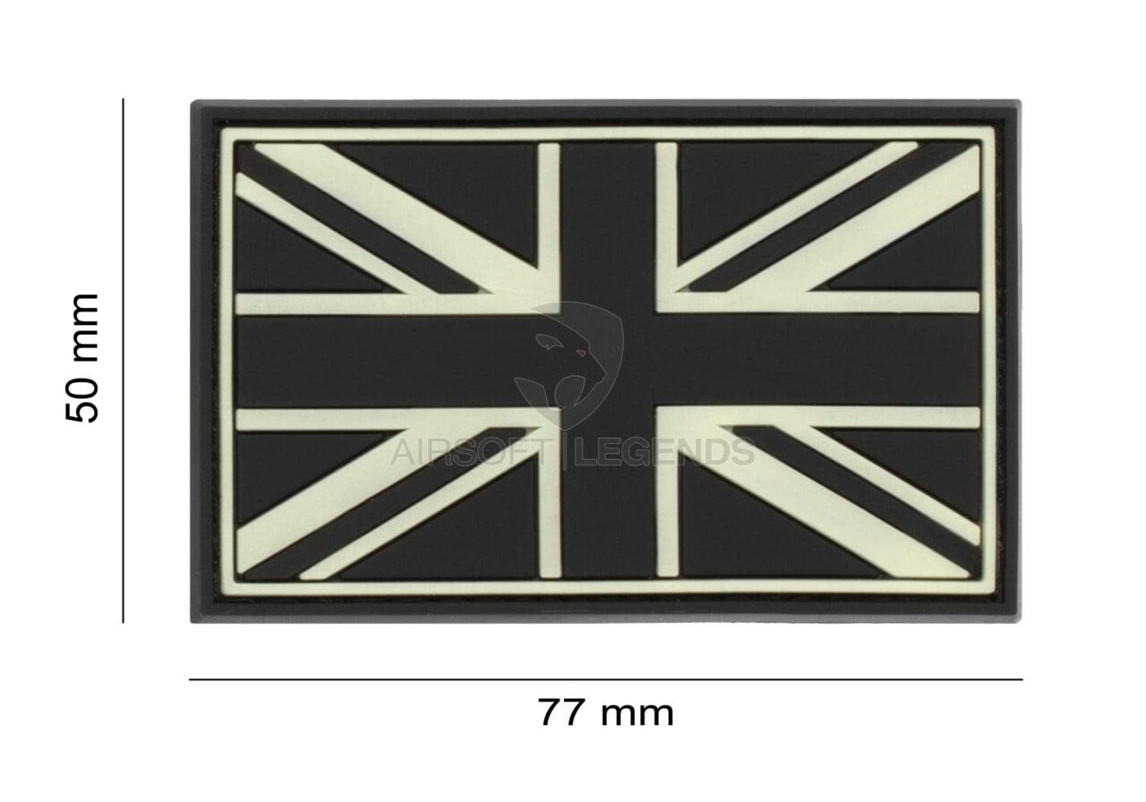 JTG Great Britain Rubber Patch Glow in the Dark