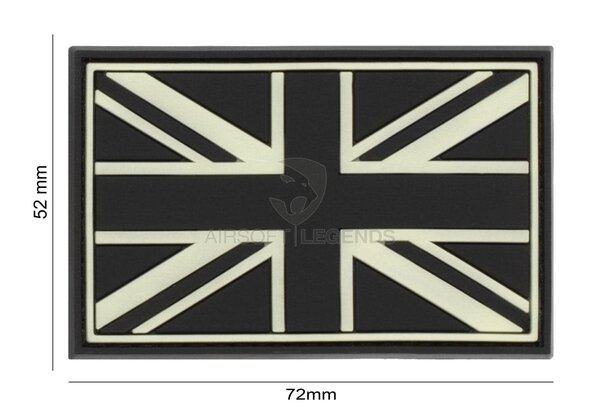 JTG Great Britain Rubber Patch Glow in the Dark