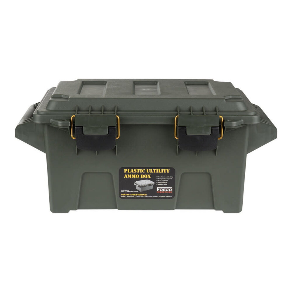 Fosco Plastic Ammo / Utility Box Compact OD Green Fosco Plastic Ammo / Utility Box Compact OD Green