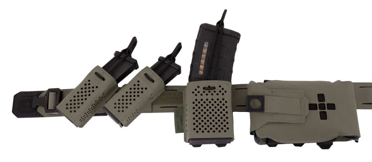 Warrior Assault Systems Aero Light Single 9mm 45° Mag Pouch Ranger Green