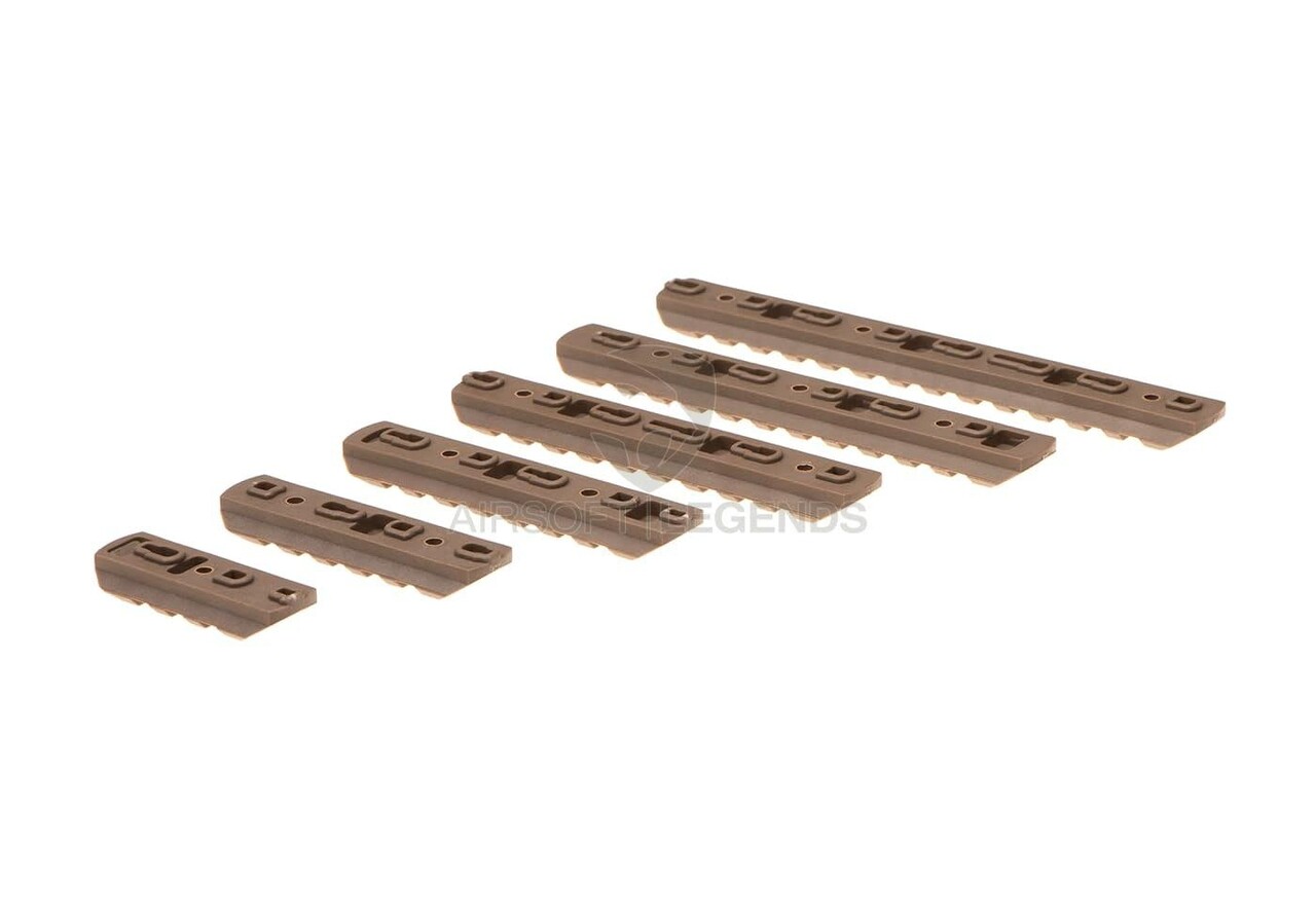 MP Rail Set 6-Pack for Keymod & M-LOK Dark Earth