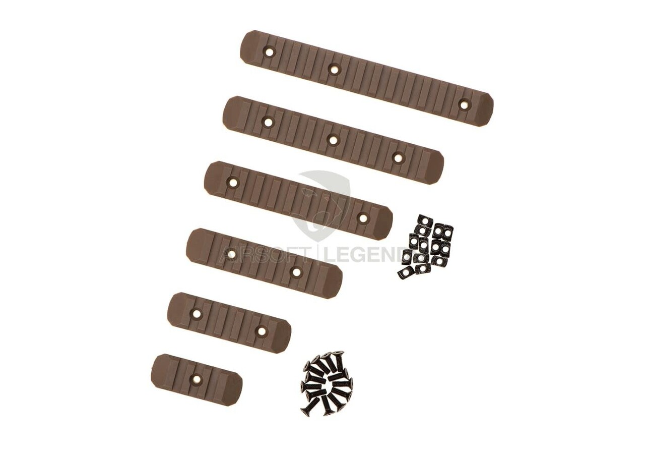 MP Rail Set 6-Pack for Keymod & M-LOK Dark Earth
